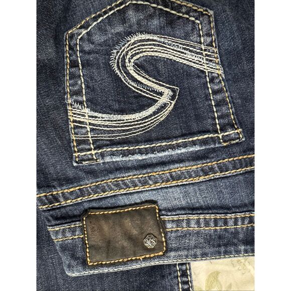 Silver Natsuki Y2K Bootcut Jeans Dark Wash W29 L33 - Picture 6 of 7